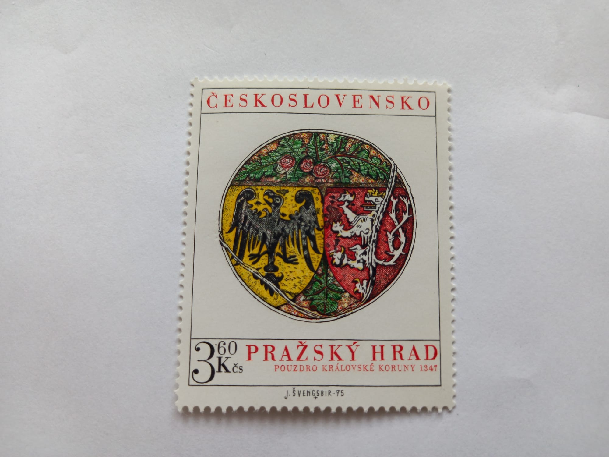 Prodej známky Československo – Pražský hrad