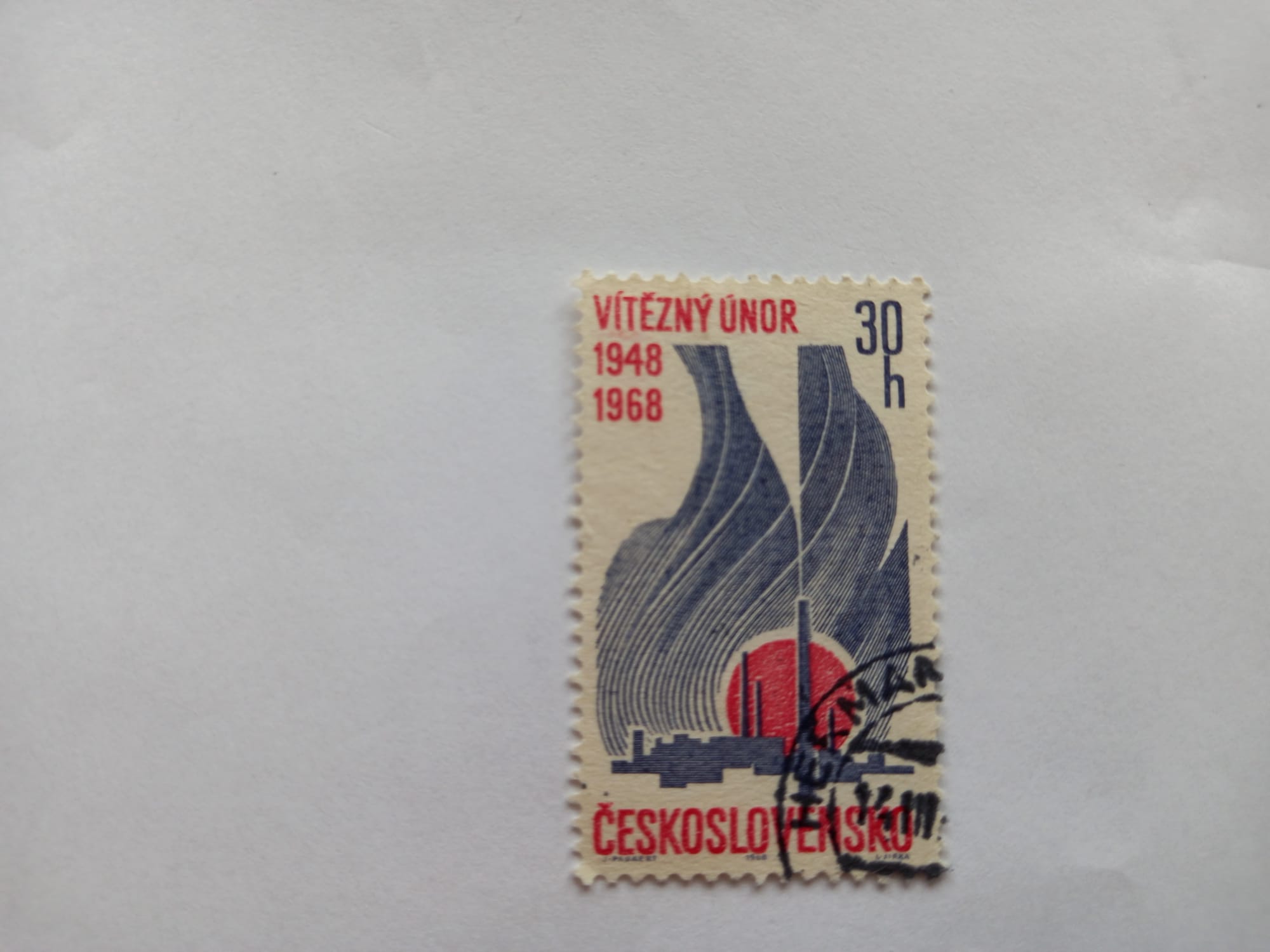 Prodej známky – Československo, Vítězný únor 1948 – 1968